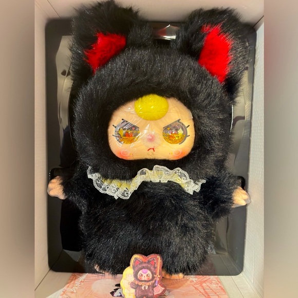 Baby Three 800% AI Figure –Black Cat w/ Golden Liquid Glitter Eyes ✨